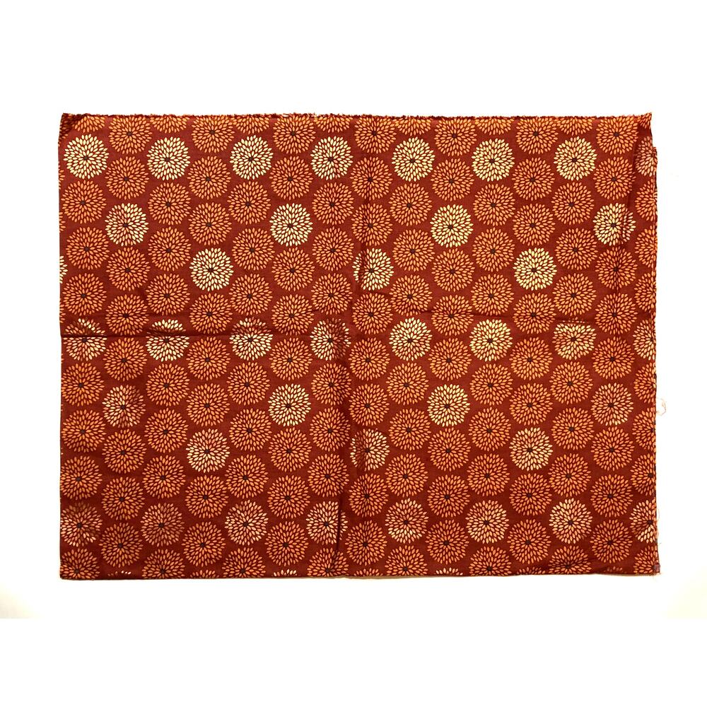 Marsala Metallic Copper Flower Burst, Emma & Mila by Camelot Collection 1.5 yard - Picture 3 of 9